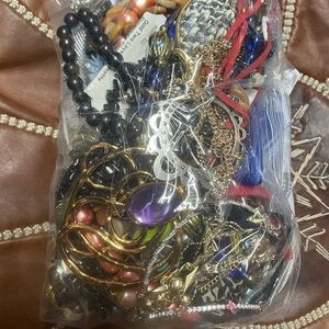 UNTESTED 4+lbs jewelry lot from estate & thrift antique store AS IS c…